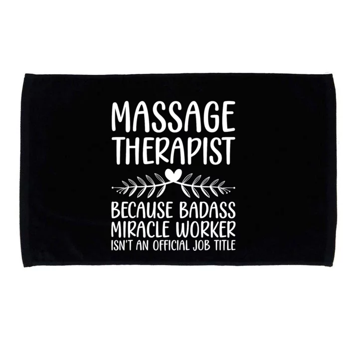 Funny Massage Therapy For Men Women Massage Therapist Microfiber Hand Towel