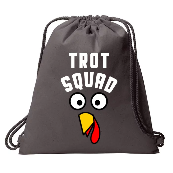 Funny Matching Thanksgiving Turkey Trot Squad Costume Gift Drawstring Bag