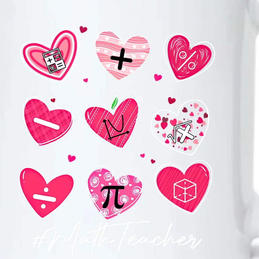 Funny Math Teacher Valentine's Day Pi Math Lover Outfits Gift Black Color Changing Mug