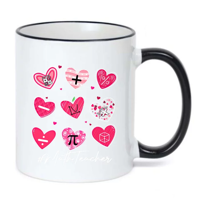 Funny Math Teacher Valentine's Day Pi Math Lover Outfits Gift Black Color Changing Mug