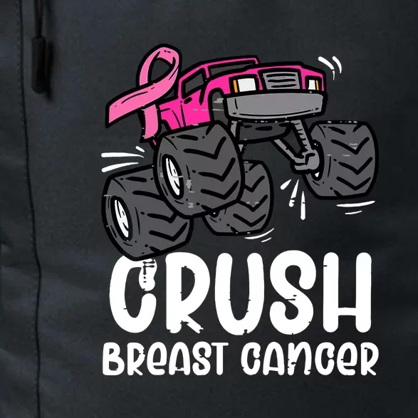 Funny Monster Truck Pink Breast Cancer Awareness Gift Daily Commute Backpack