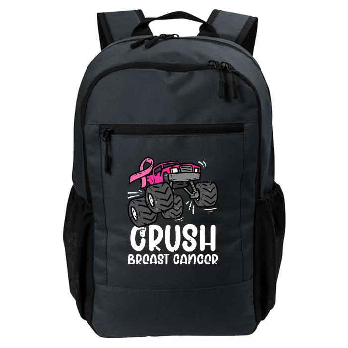 Funny Monster Truck Pink Breast Cancer Awareness Gift Daily Commute Backpack