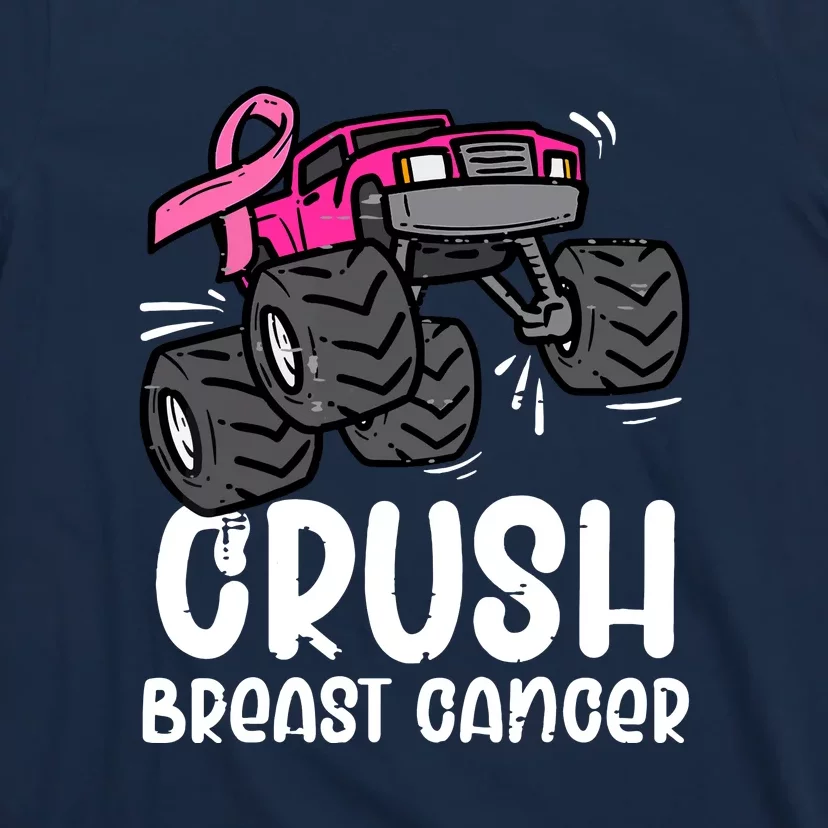 Funny Monster Truck Pink Breast Cancer Awareness Gift T-Shirt