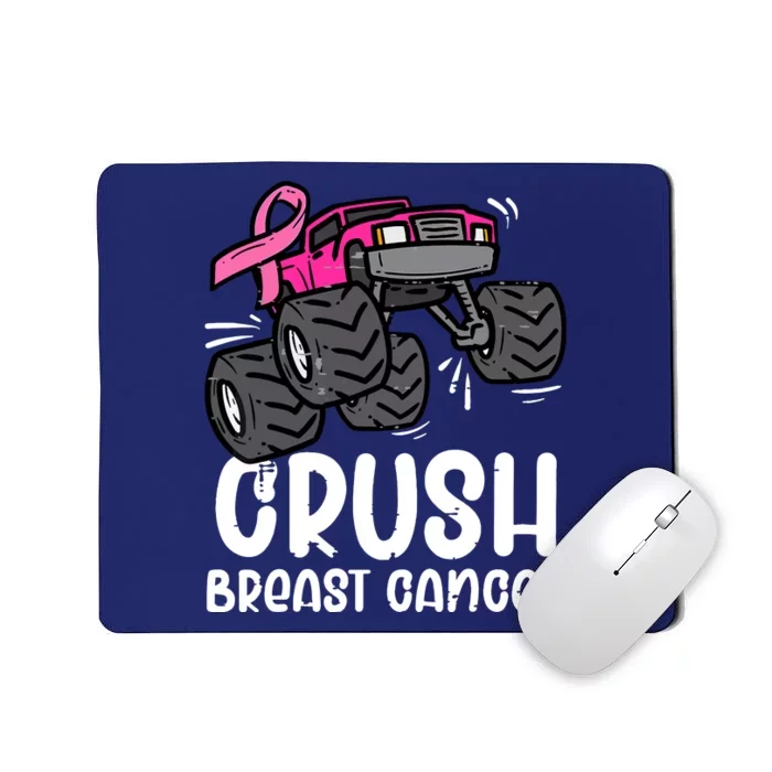 Funny Monster Truck Pink Breast Cancer Awareness Gift Mousepad