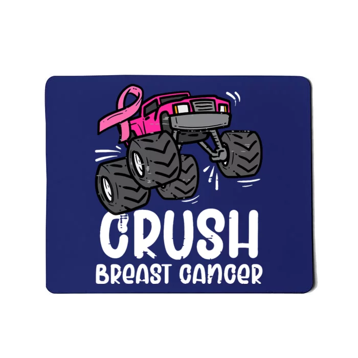 Funny Monster Truck Pink Breast Cancer Awareness Gift Mousepad