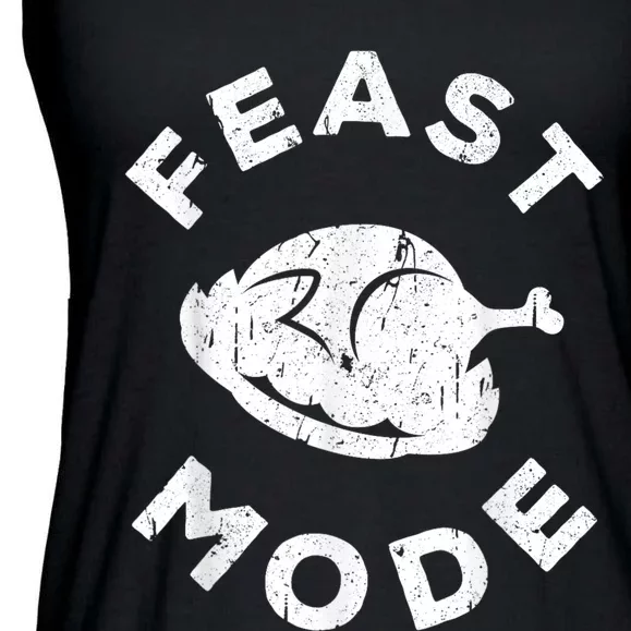 Feast Mode Thanksgiving Day Ladies Essential Flowy Tank