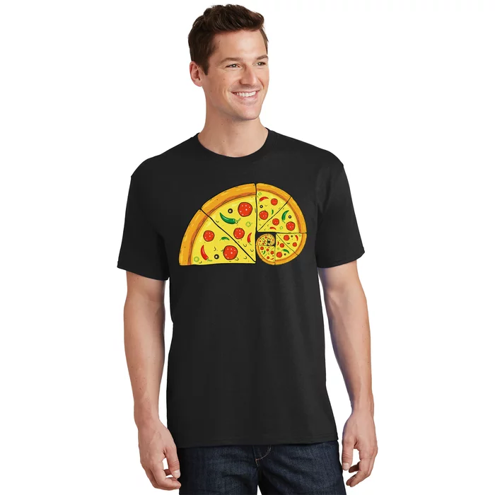 Funny Maths Teacher Nerd Volume Pizza Math Nerds T-Shirt