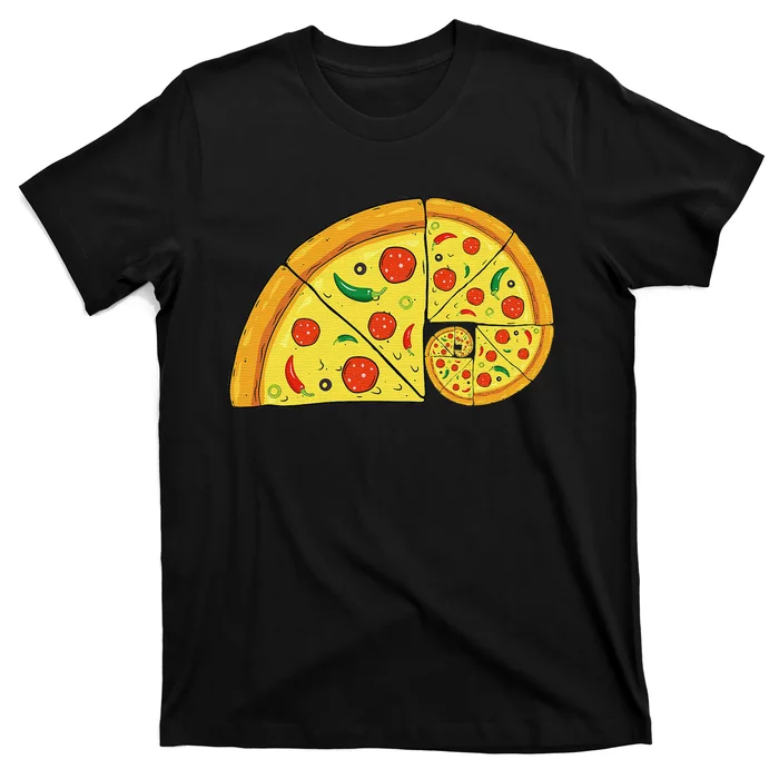 Funny Maths Teacher Nerd Volume Pizza Math Nerds T-Shirt