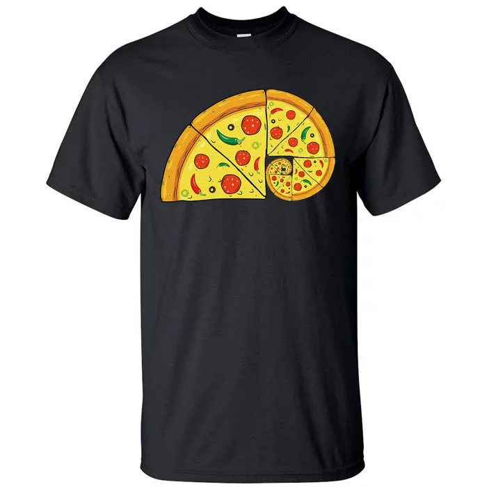 Funny Maths Teacher Nerd Volume Pizza Math Nerds Tall T-Shirt