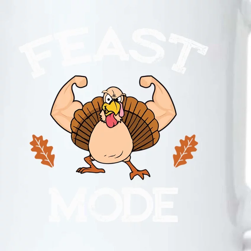 Feast Mode Thanksgiving Muscle Turkey Funny Holiday Gift Great Gift Black Color Changing Mug