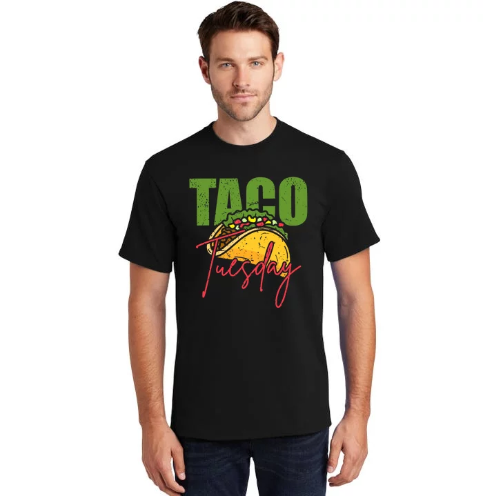 Funny Mexican Taco Lover Taco Tuesday Foodie Mexico Taco Tall T-Shirt