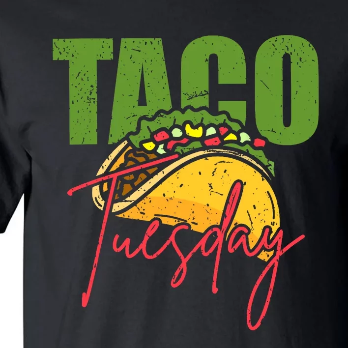 Funny Mexican Taco Lover Taco Tuesday Foodie Mexico Taco Tall T-Shirt