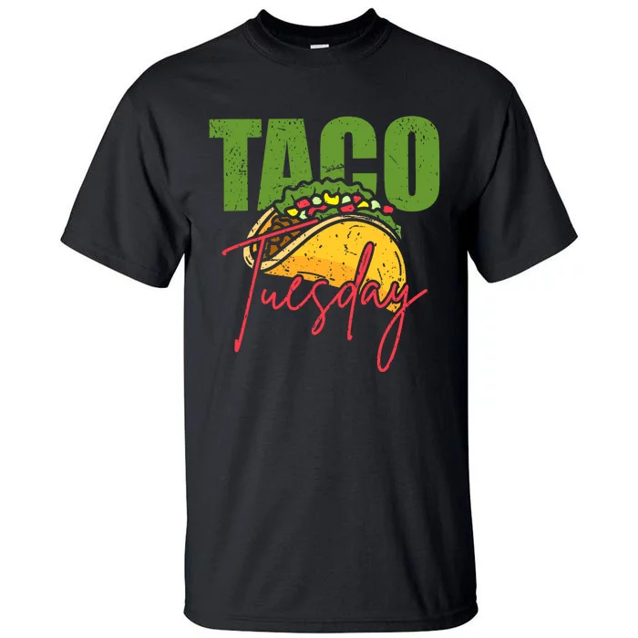 Funny Mexican Taco Lover Taco Tuesday Foodie Mexico Taco Tall T-Shirt