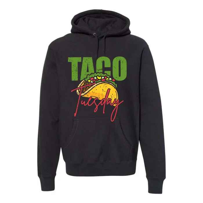 Funny Mexican Taco Lover Taco Tuesday Foodie Mexico Taco Premium Hoodie