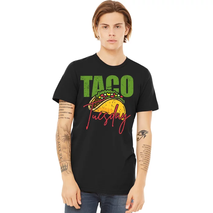 Funny Mexican Taco Lover Taco Tuesday Foodie Mexico Taco Premium T-Shirt