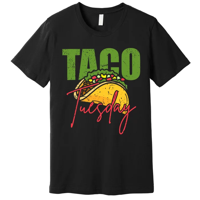 Funny Mexican Taco Lover Taco Tuesday Foodie Mexico Taco Premium T-Shirt