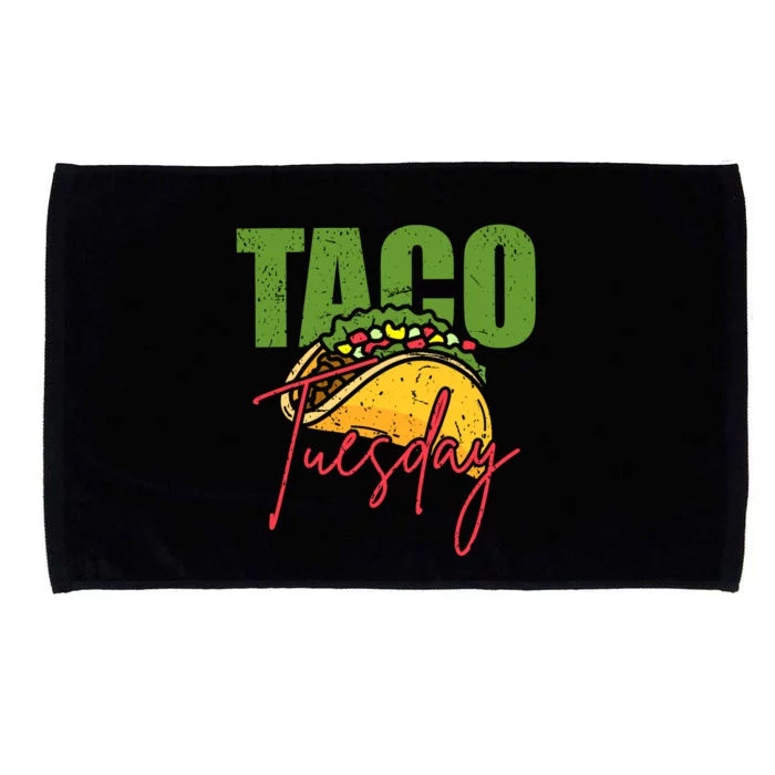 Funny Mexican Taco Lover Taco Tuesday Foodie Mexico Taco Microfiber Hand Towel