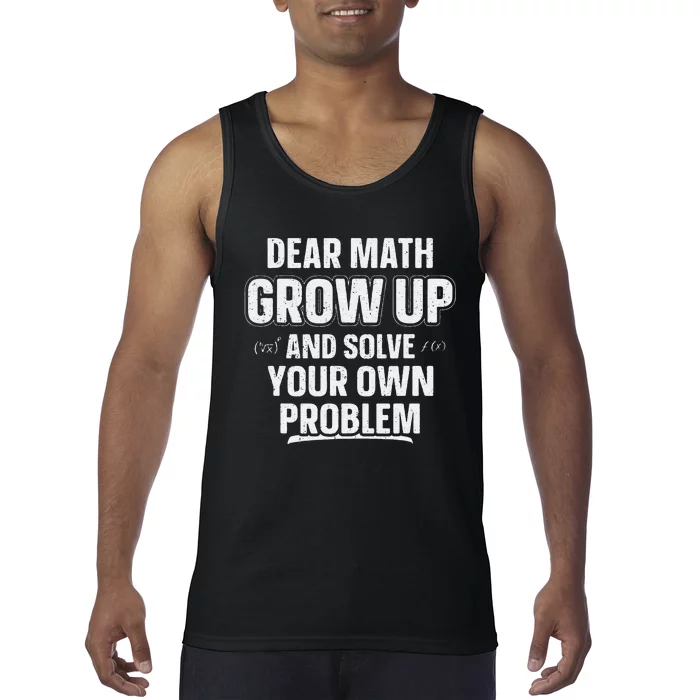 Funny Math Teacher Joke Fun Best Math Quotes Tank Top