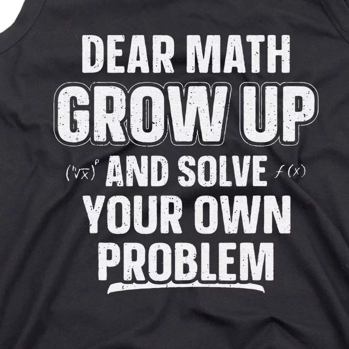 Funny Math Teacher Joke Fun Best Math Quotes Tank Top