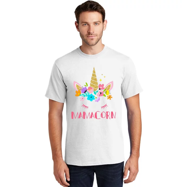 Funny Mamacorn Unicorn Costume Mom Mother's Day Tall T-Shirt