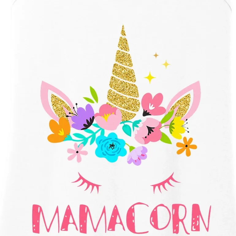 Funny Mamacorn Unicorn Costume Mom Mother's Day Ladies Essential Tank