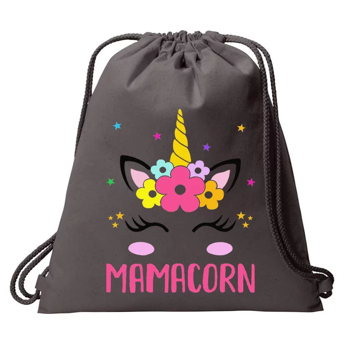 Funny Mamacorn Unicorn Costume Mom MotherS Day Drawstring Bag