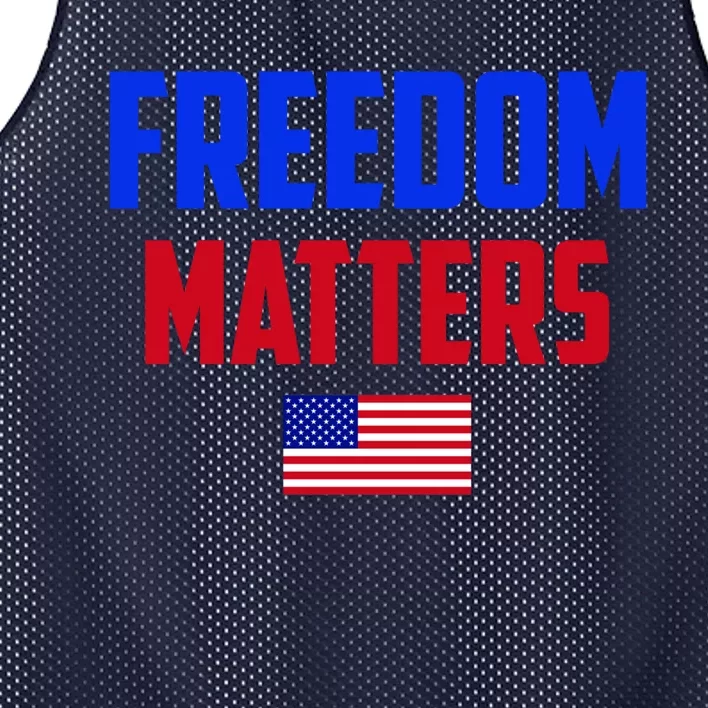 Freedom Matters Usa Flag American Flag Veteran's Day Great Gift Mesh Reversible Basketball Jersey Tank