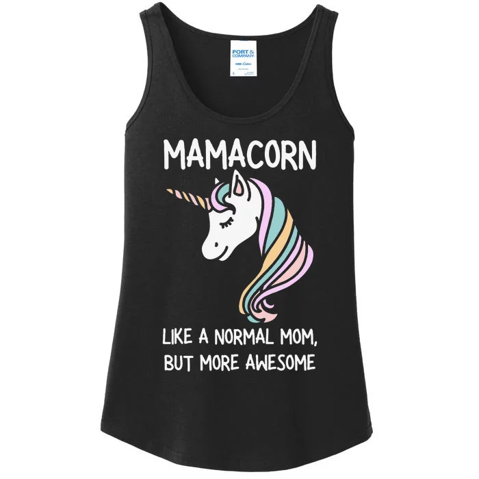 Funny Mamacorn Unicorn Costume Mom Mother's Day Ladies Essential Tank