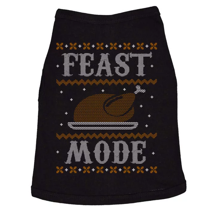 Feast Mode Ugly Sweater Thanksgiving Dinner Doggie Tank