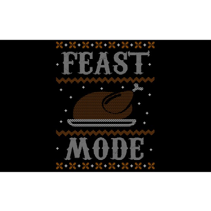 Feast Mode Ugly Sweater Thanksgiving Dinner Bumper Sticker