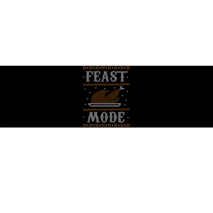 Feast Mode Ugly Sweater Thanksgiving Dinner Bumper Sticker