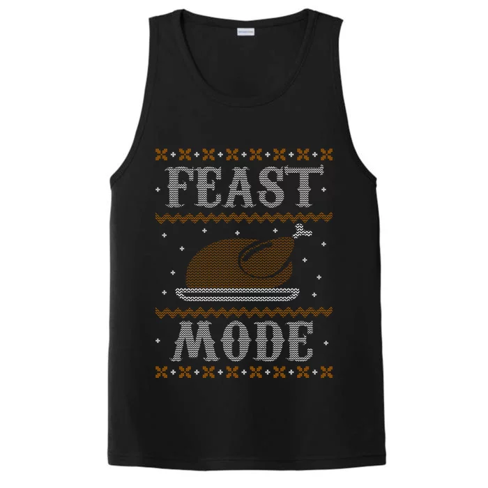 Feast Mode Ugly Sweater Thanksgiving Dinner Performance Tank