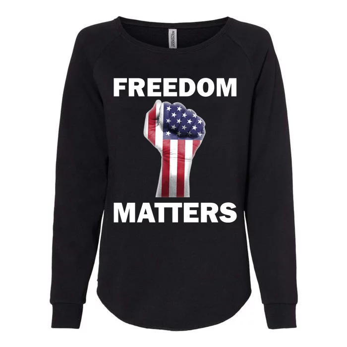 Freedom Matters USA American Fist Womens California Wash Sweatshirt