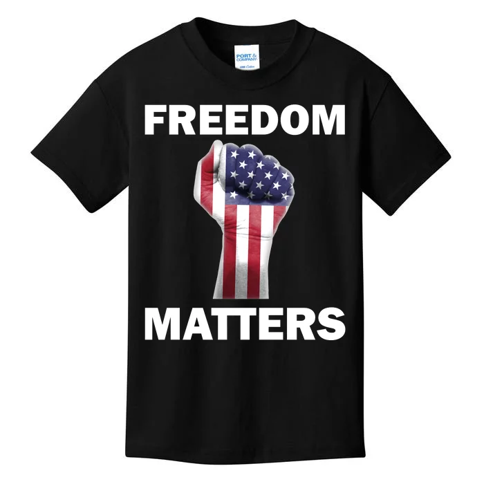 Freedom Matters USA American Fist Kids T-Shirt