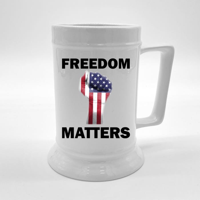 Freedom Matters USA American Fist Front & Back Beer Stein