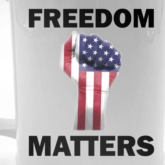 Freedom Matters USA American Fist Front & Back Beer Stein