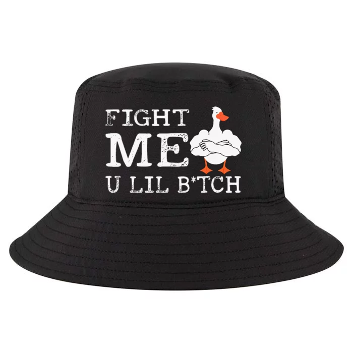 Fight Me U Lil Bitch Muscle Duck Funny Saying Cool Comfort Performance Bucket Hat