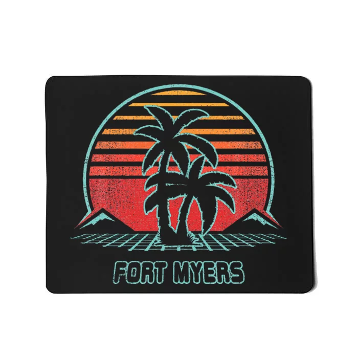 Fort Myers Vintage 80s Style Mousepad