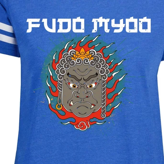 Fudo Myoo Vajrayana Buddhism Immovable Lord Japanese Chinese Funny Gift Enza Ladies Jersey Football T-Shirt