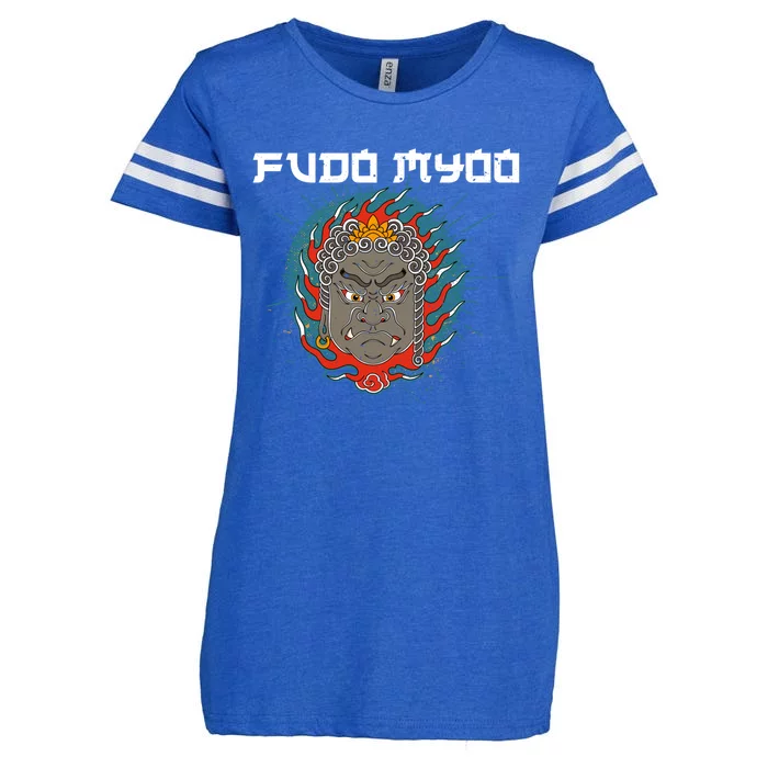 Fudo Myoo Vajrayana Buddhism Immovable Lord Japanese Chinese Funny Gift Enza Ladies Jersey Football T-Shirt