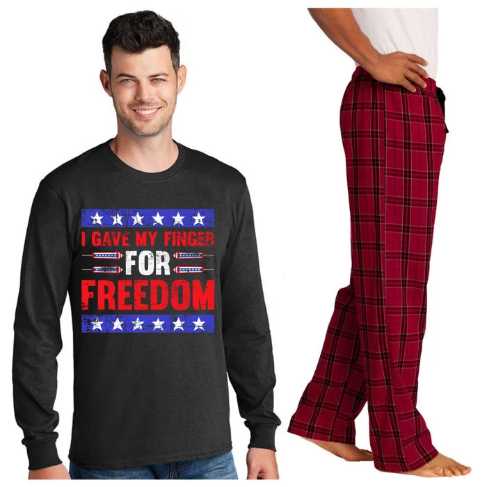 Freedom Merica Veteran Patriotic July Patriot American Flag Cute Gift Long Sleeve Pajama Set