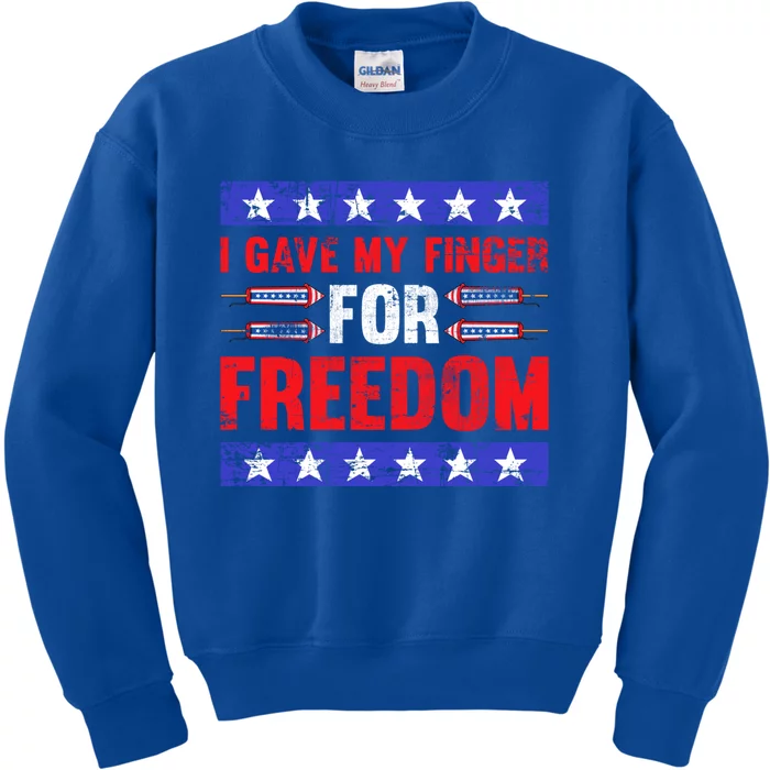 Freedom Merica Veteran Patriotic July Patriot American Flag Cute Gift Kids Sweatshirt