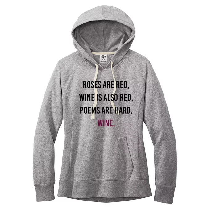 Funny Meme Valentines Day Wine Quote Ing Gift Women's Fleece Hoodie