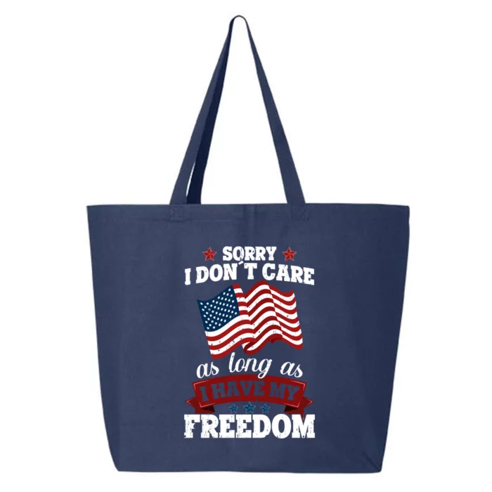 Freedom Merica Veteran Patriotic July Patriot American Flag Gift 25L Jumbo Tote