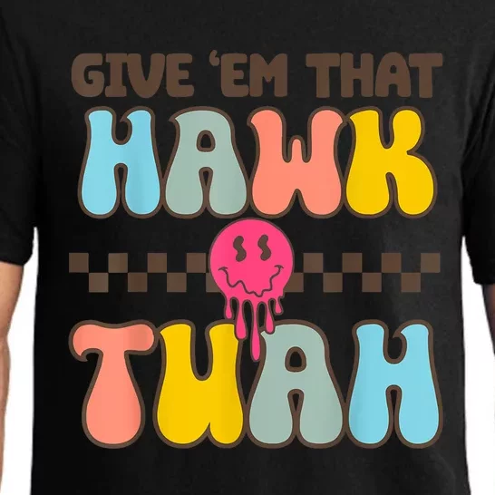 Funny Meme Viral Video Western Country Accent Hawk Tuah Gift Pajama Set