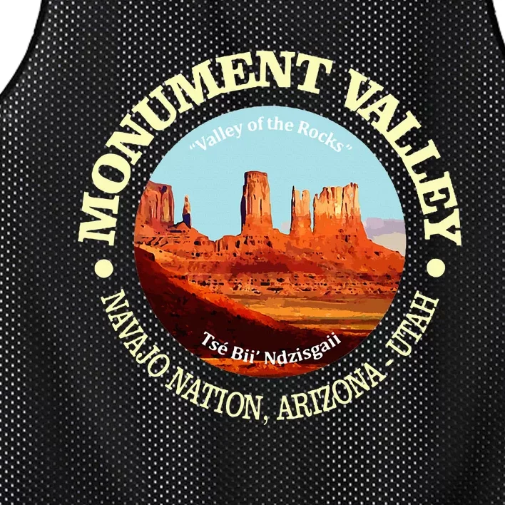 Funny Monument Valley Utah National Monument Mesh Reversible Basketball Jersey Tank