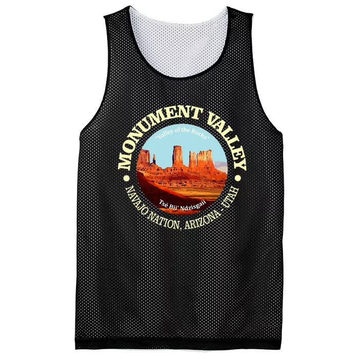 Funny Monument Valley Utah National Monument Mesh Reversible Basketball Jersey Tank