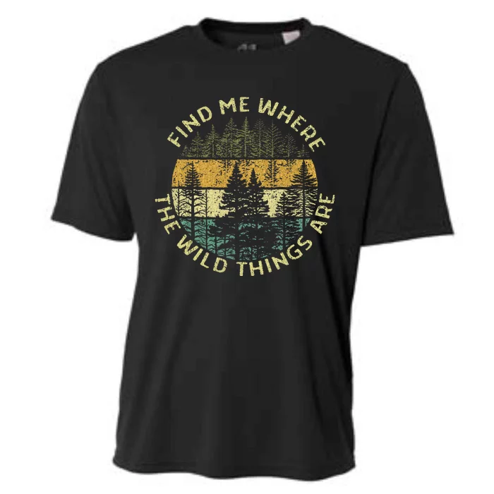 Find Me Where The Wild Things Are Outdoor Cooling Performance Crew T-Shirt