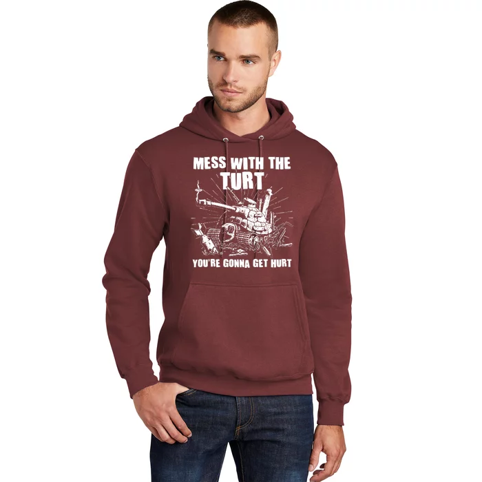 Funny Mess With The Turt You're Gonna Get Hurt Battle Turtle Hoodie