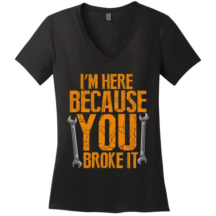 Funny Maintenance Worker Gifts Women's V-Neck T-Shirt